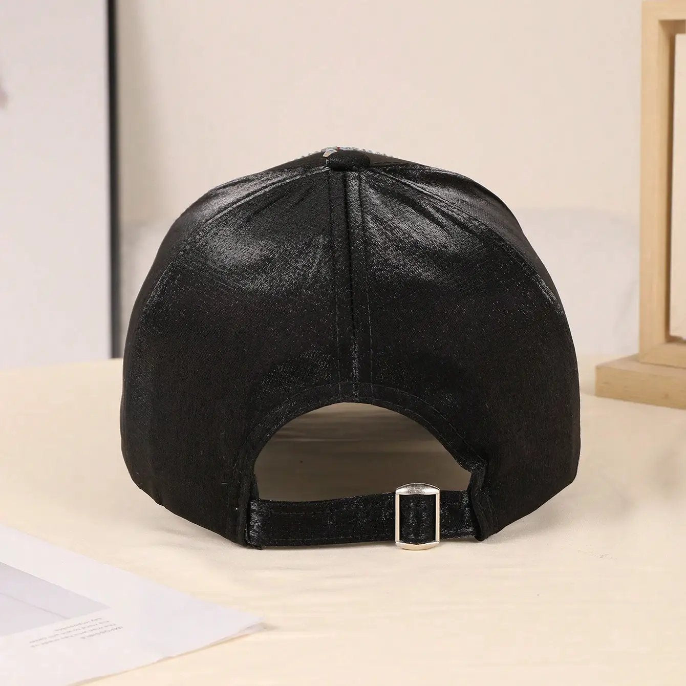 Women's Solid-color Beaded Bee Velvet Soft Sun-protective Trendy Baseball Cap, Suitable For Summer Outings And Shopping. by GJG Denim