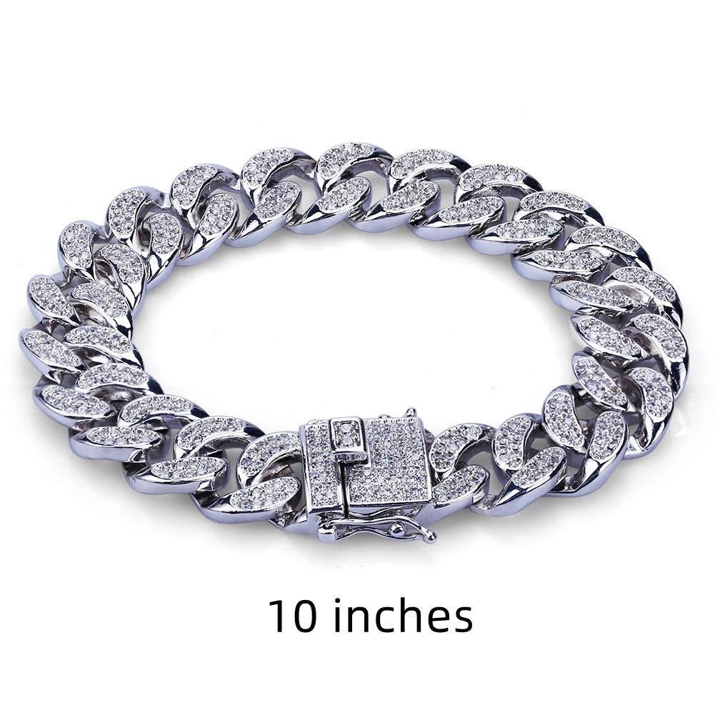 Men's Cuban Chain Link Bracelet by GJG Denim