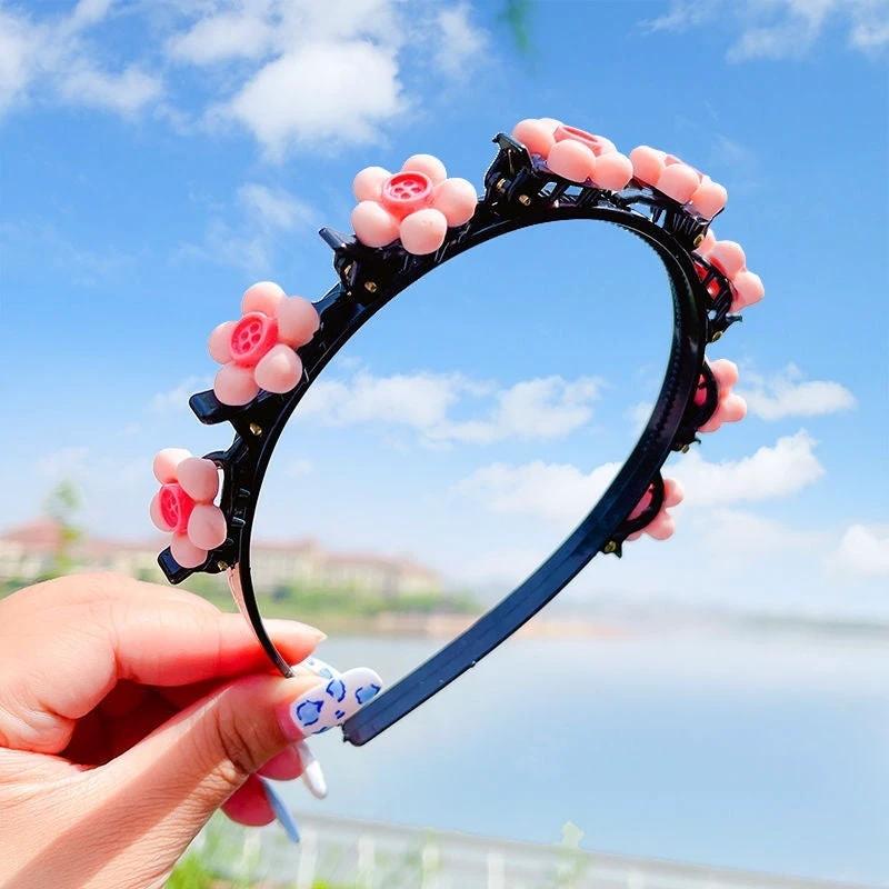 Girls' Clip Hair Accessories Crushed Hair Headband by GJG Denim