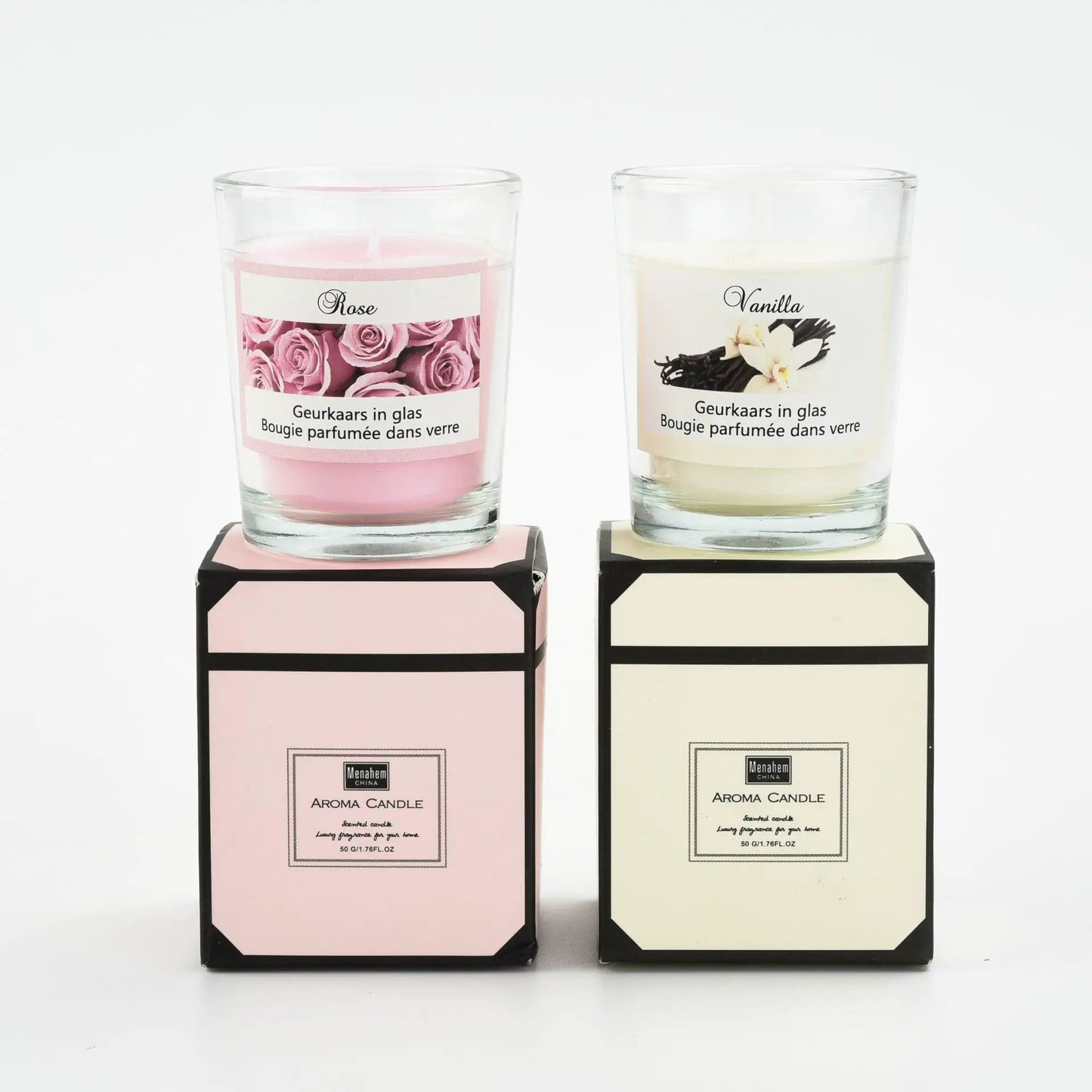 Plant Candles Aromatherapy Glass Romantic Fragrance by GJG Denim