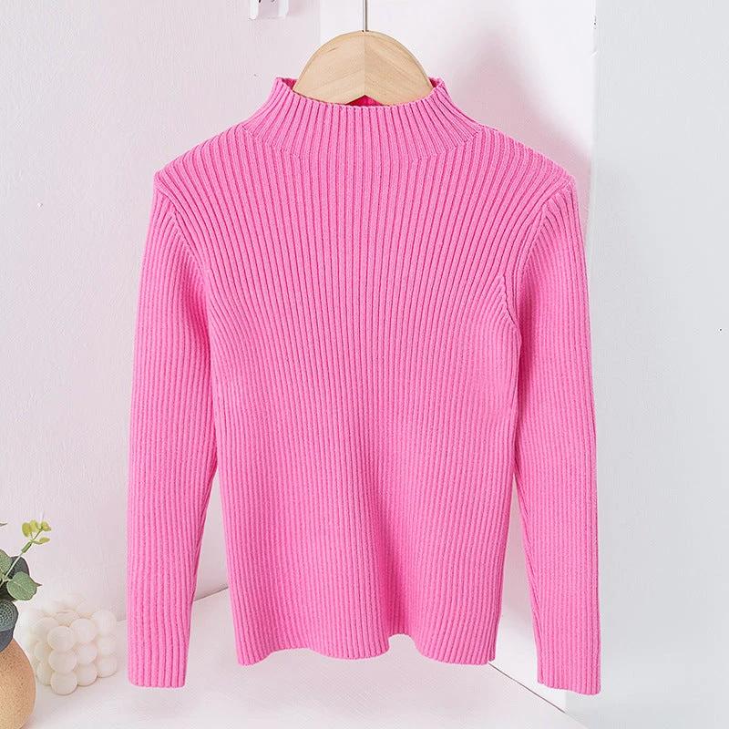 Children's Mock Neck Sweater Knitwear Top by GJG Denim