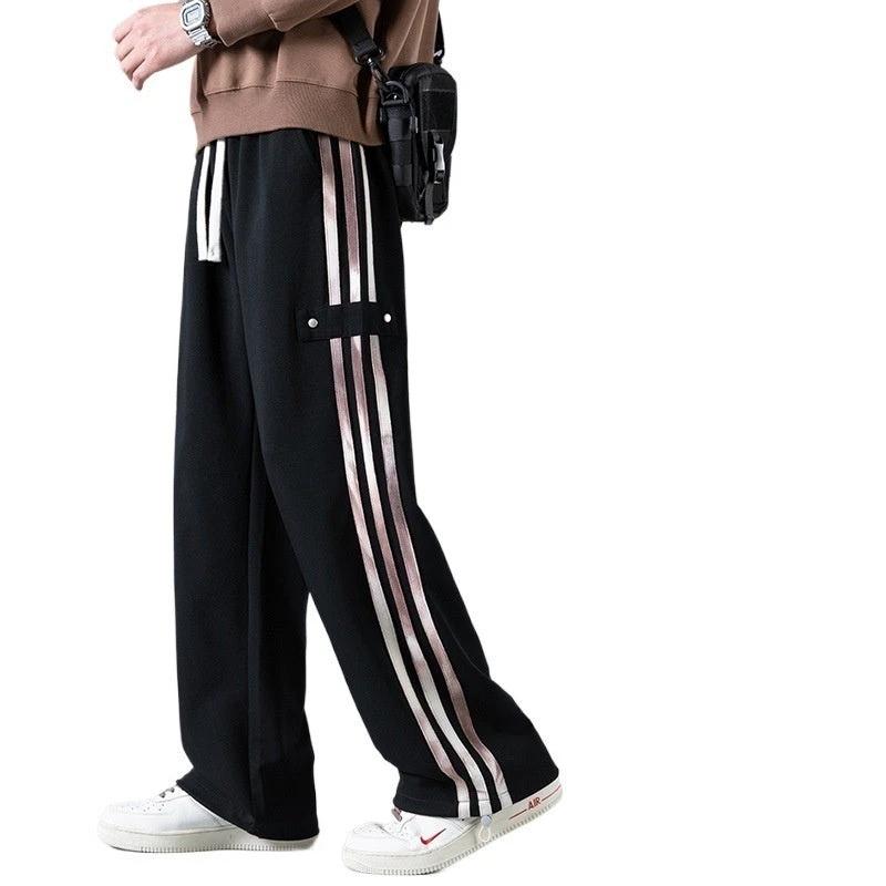Men's Three-Stripe Jogger Sweatpants by GJG Denim