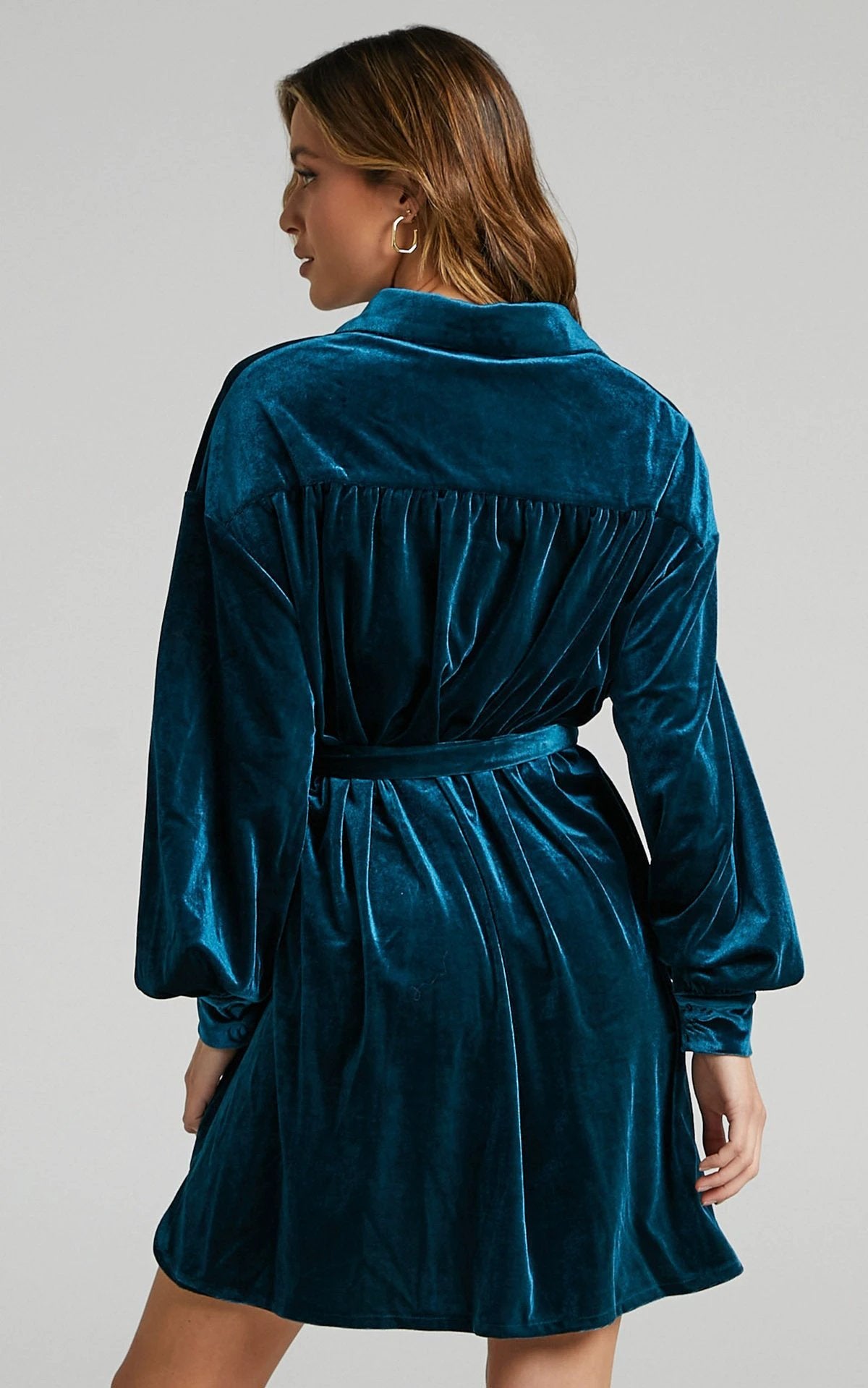 New Long Shirt Hot Sale Women's Velvet Dress by GJG Denim