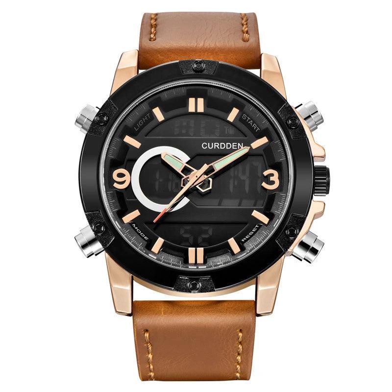 Men's Fashion Belt Multi-functional Watch by GJG Denim