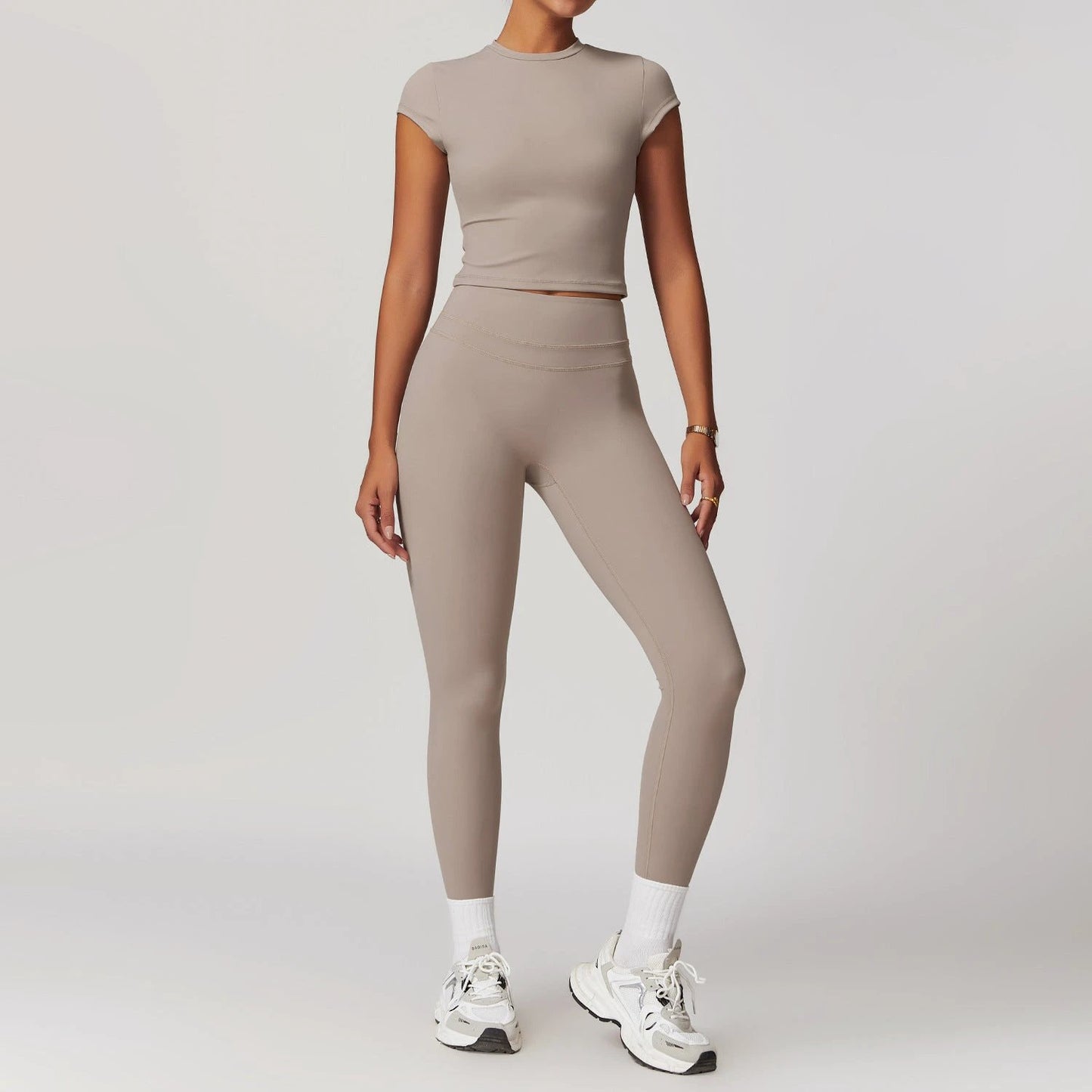 Yoga Suit Stretch High Waist Workout Clothes by GJG Denim