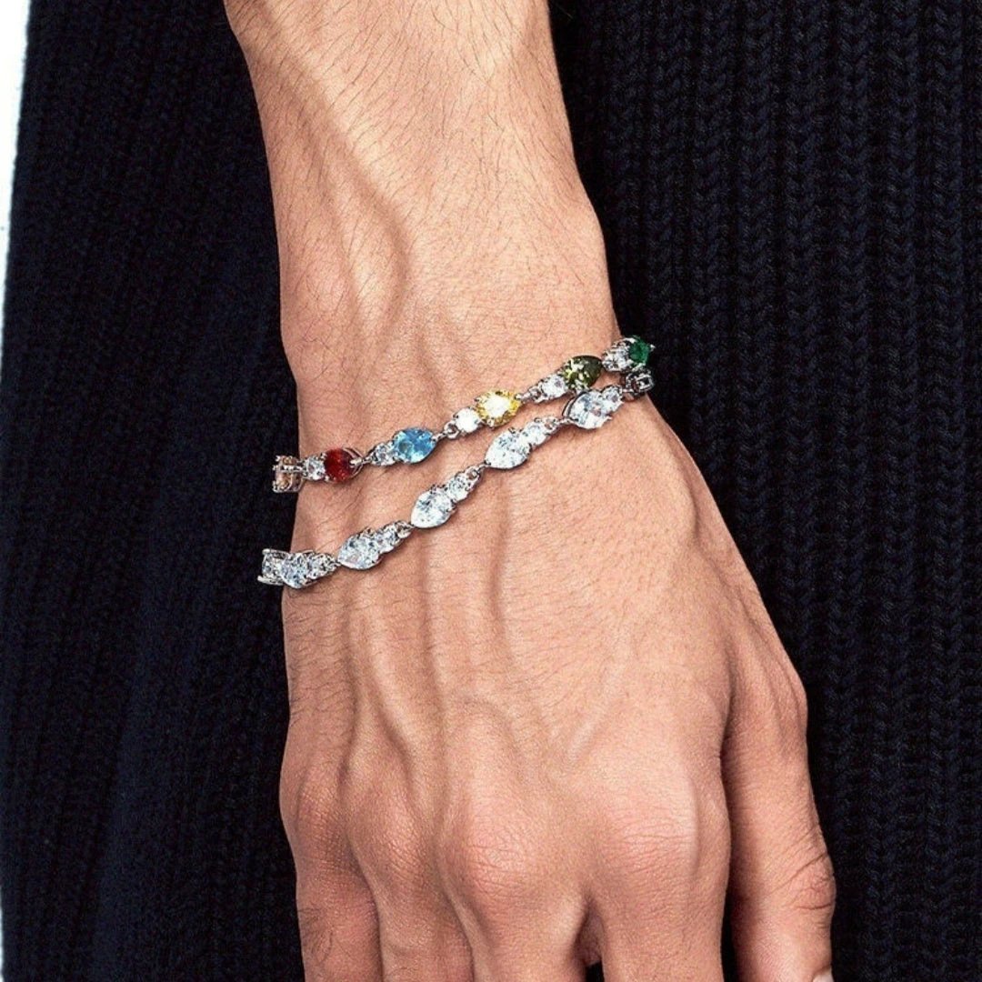 Men's Diamond-like Bracelet by GJG Denim
