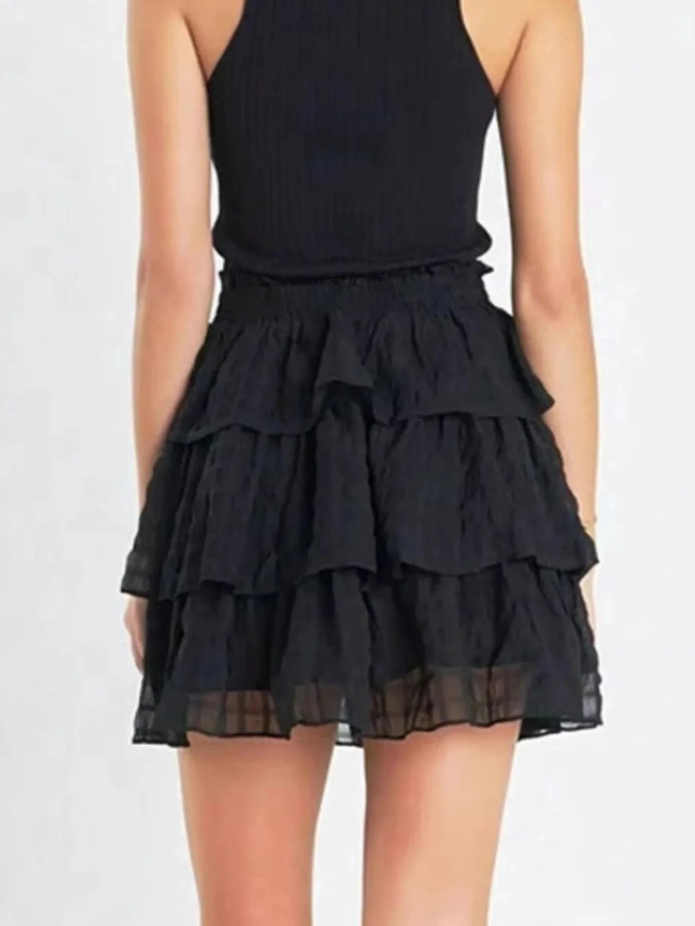 Ruffle Layered Mini Skirt by Lady Ros