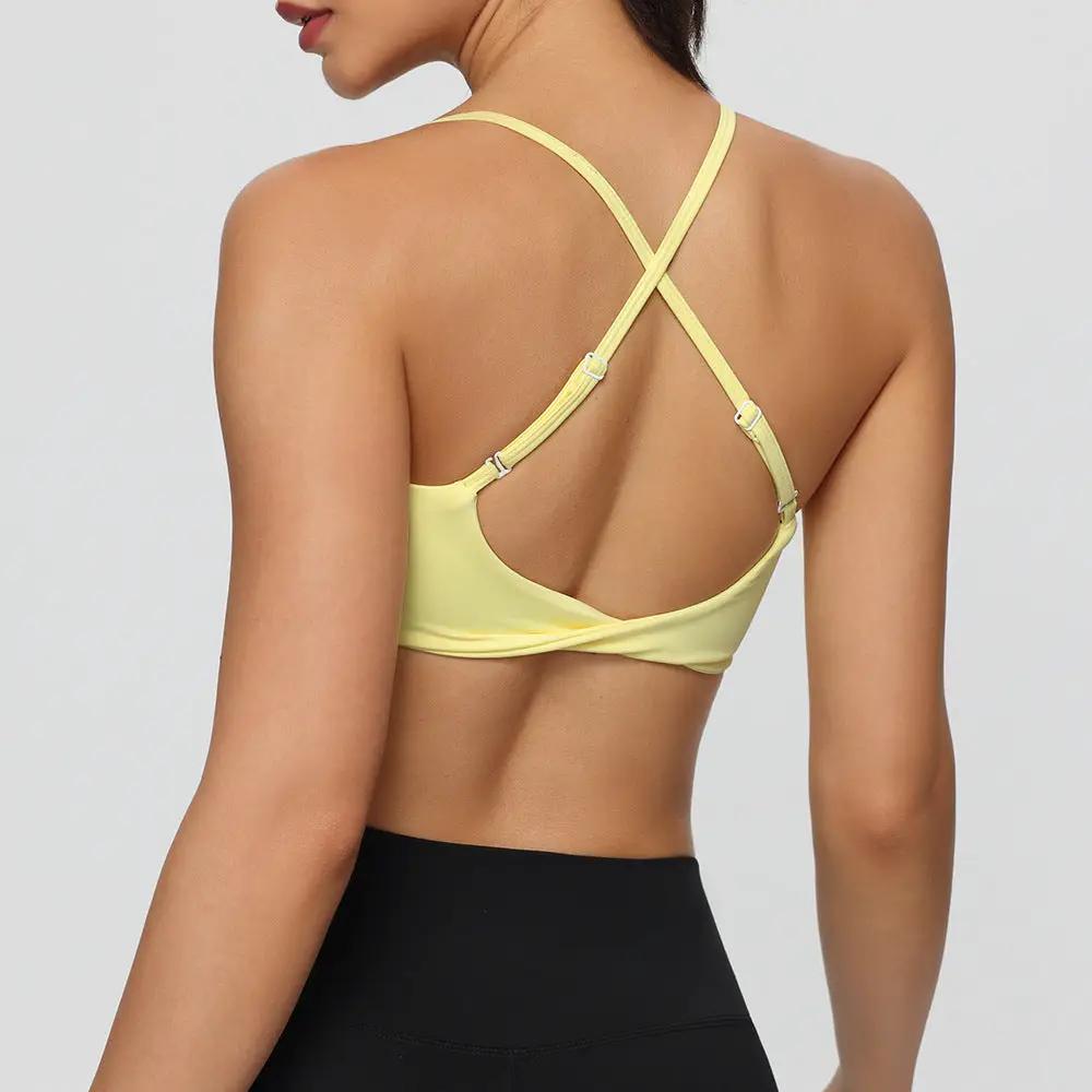 Adjustable-Strap Shock-Proof Running Fitness And Yoga Bra by GJG Denim