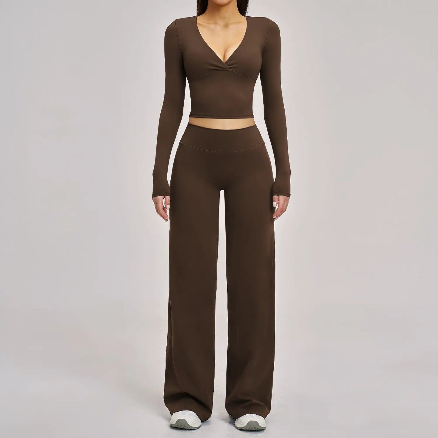 Women's All-Match Casual Yoga Outfit Set by GJG Denim