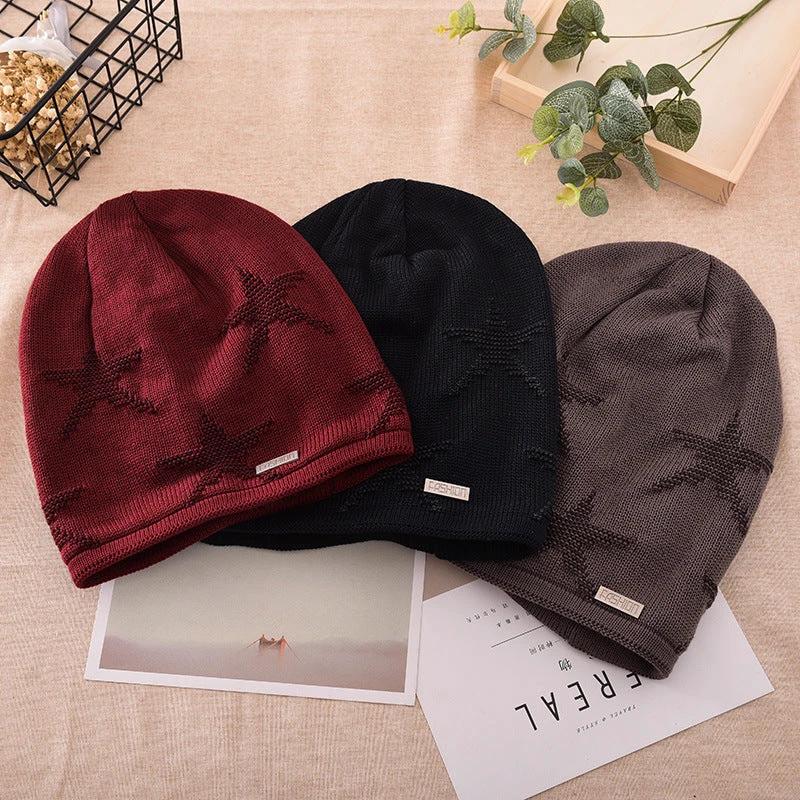 Men's Fashion Knitted Outdoor Warm Woolen Beanie by GJG Denim