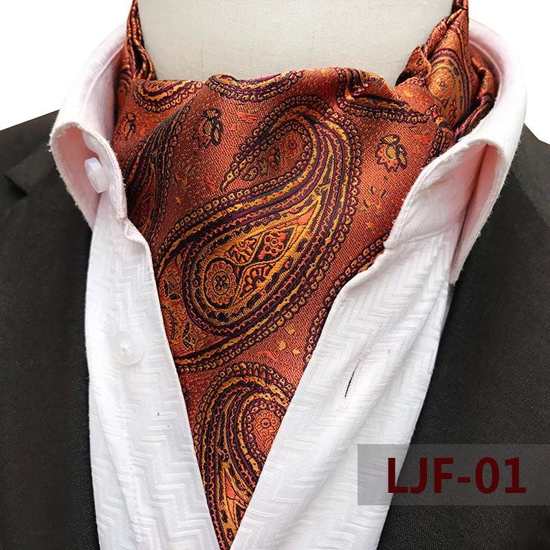Men's Jacquard Polyester Scarf by GJG Denim