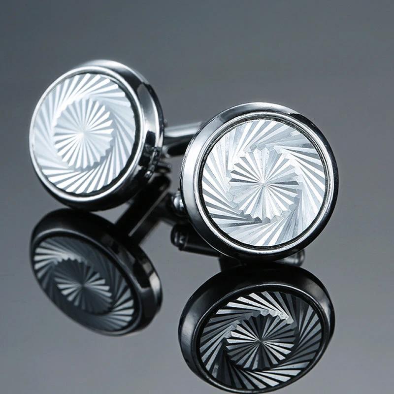 Men's Retro Pattern Cufflinks by GJG Denim