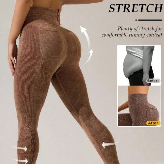 Athletic Outdoor Pocket Leggings For Fitness And Yoga by GJG Denim