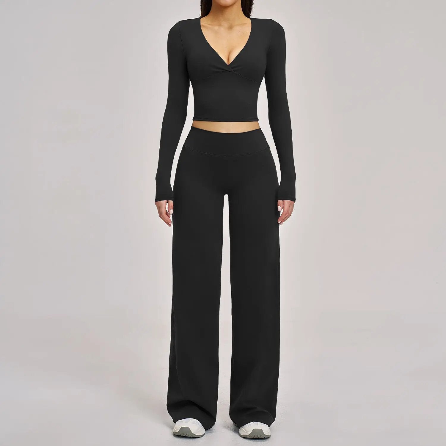 Women's All-Match Casual Yoga Outfit Set by GJG Denim