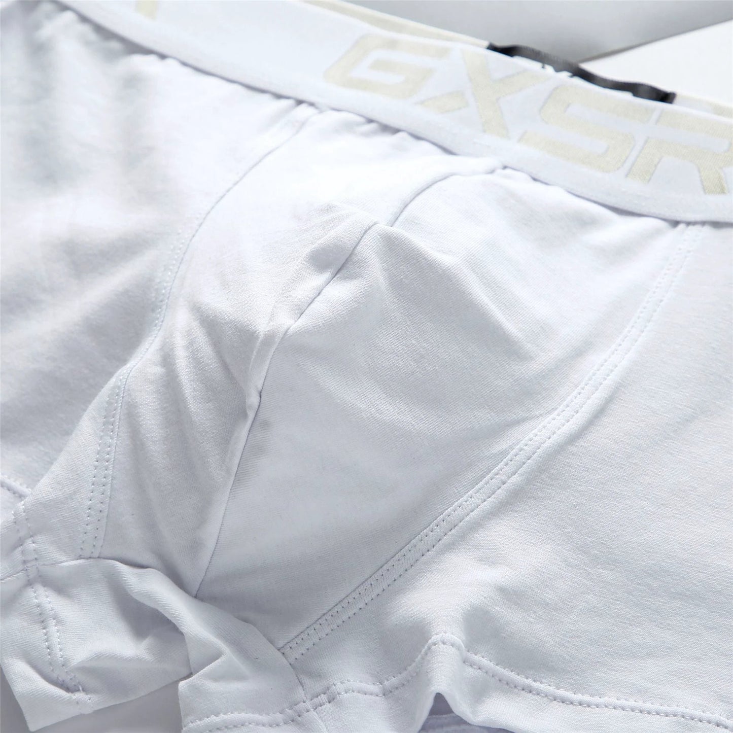 Men's Purified Cotton Low Waist Breathable Comfortable Solid Color Underwear by GJG Denim