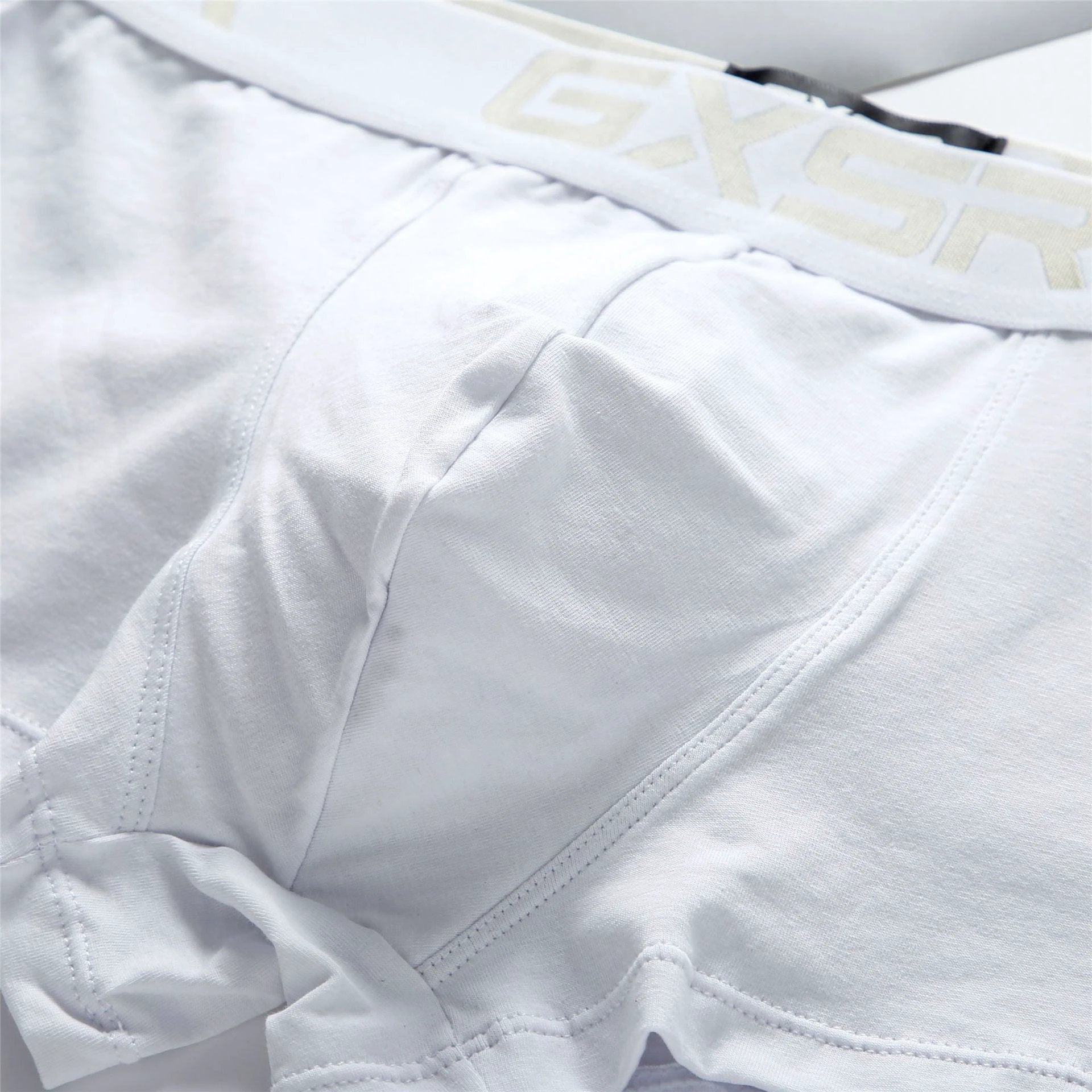 Men's Purified Cotton Low Waist Breathable Comfortable Solid Color Underwear by GJG Denim