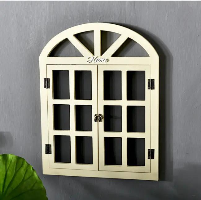 Wooden False Window Chalkboard Wall Decor by GJG Denim