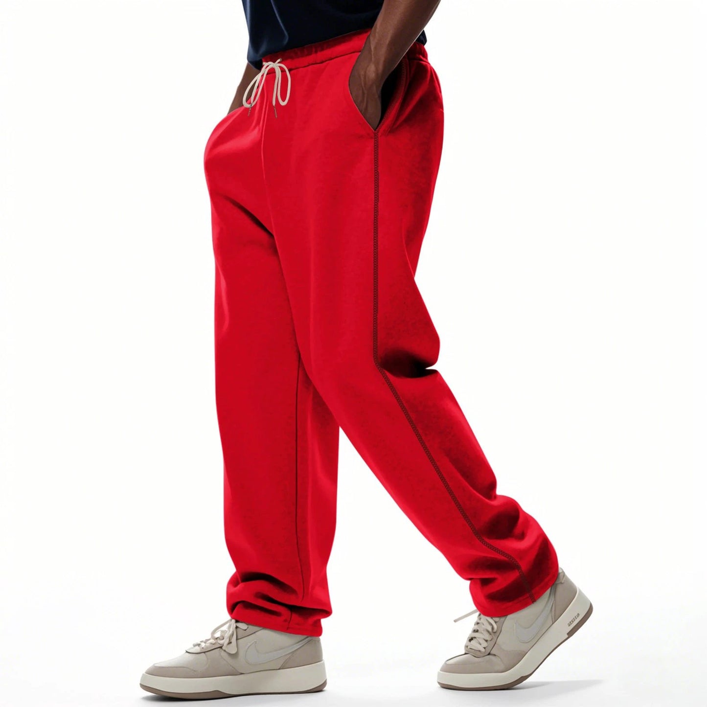 Men's Wear-resistant Heavy Terry Loose Sports Casual Pants by GJG Denim