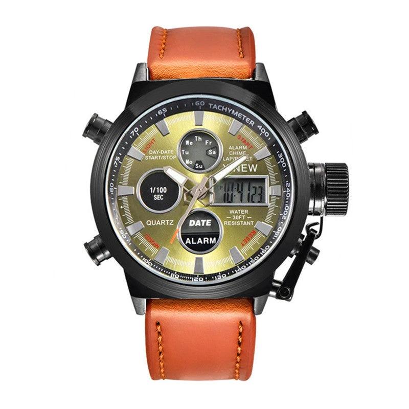 Men's Fashion Belt Multi-functional Watch by GJG Denim