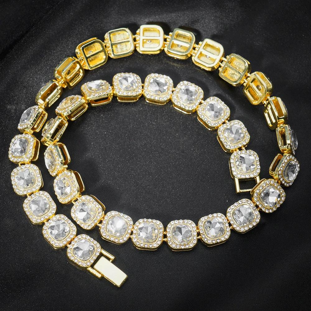 13mm Full-Diamond Like Iced-Out Chain For Men by GJG Denim