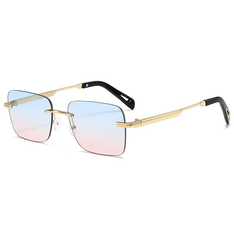 Hollow-out Square Sunglasses For Men by GJG Denim