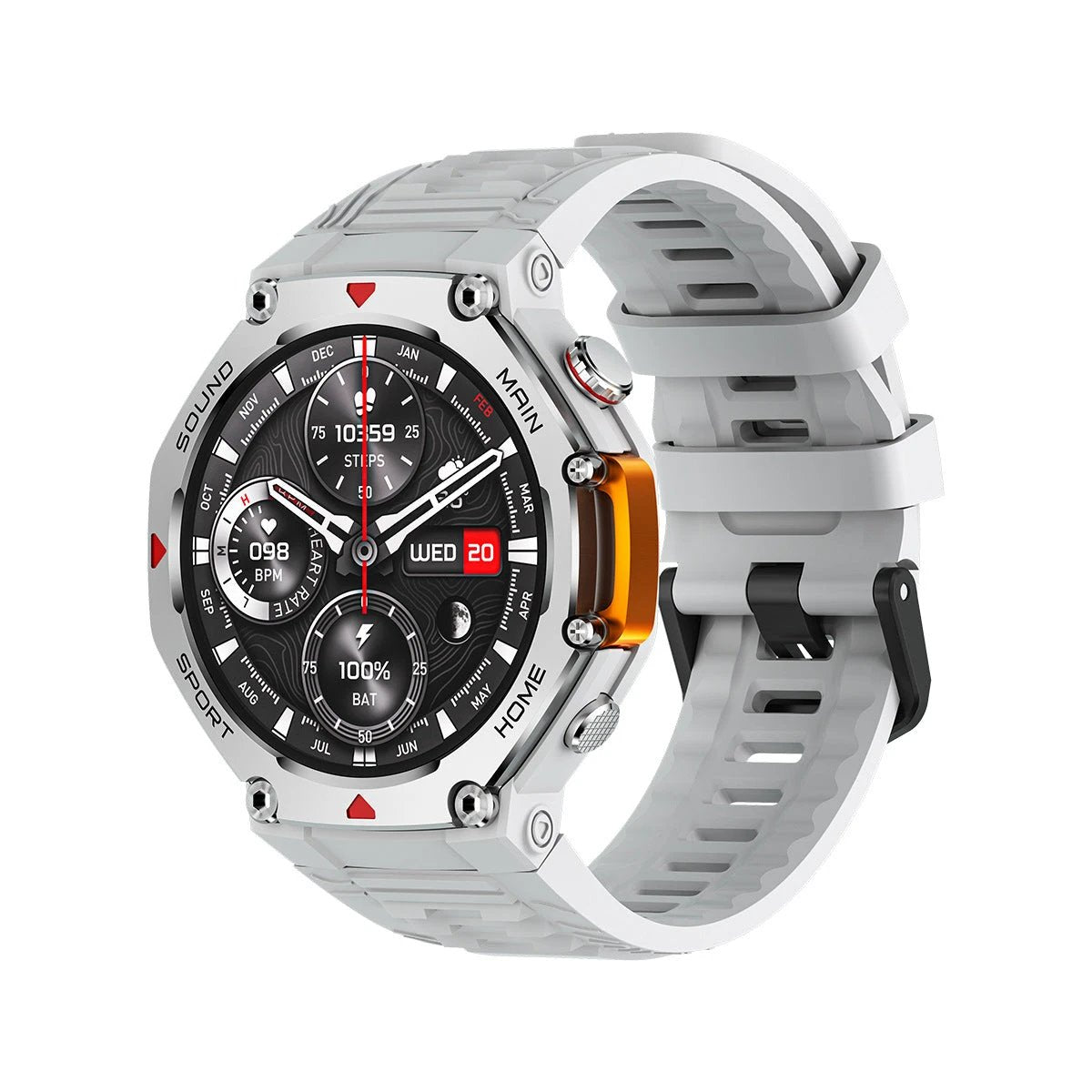 Men's Water-Resistant Sports Smartwatch by GJG Denim