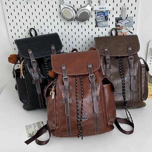 Fashion Casual Large Capacity Retro Trendy Outdoor Men's Travel Backpack by GJG Denim