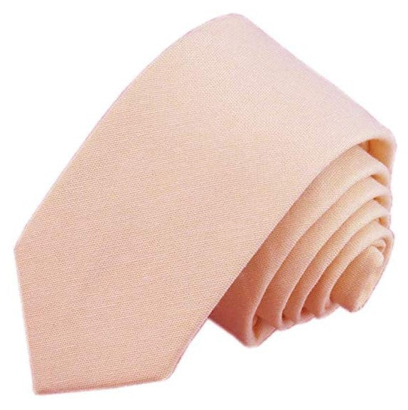 6cm Solid Color Cotton And Linen Men's Casual Narrow Tie by GJG Denim