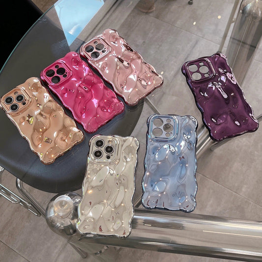 Pure Color Bubble Shell Electroplating Advanced Sense by GJG Denim