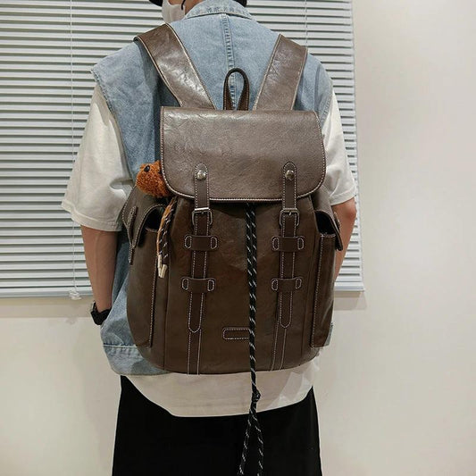 Fashion Casual Large Capacity Retro Trendy Outdoor Men's Travel Backpack by GJG Denim