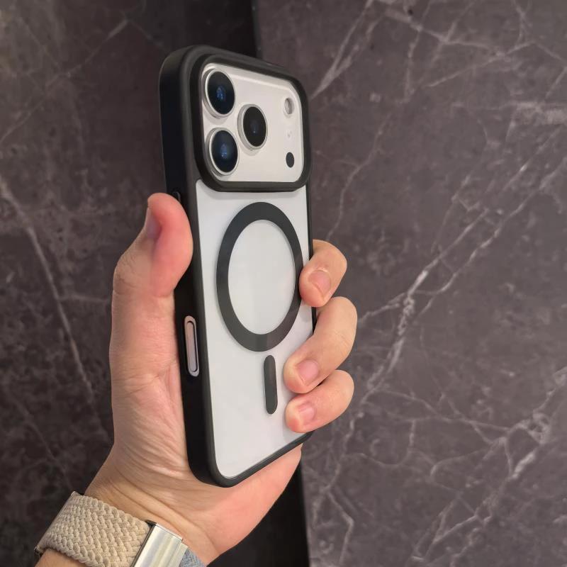Non-yellow Phone Case Transparent Magnetic Ultra-thin Drop-resistant Protective Cover by GJG Denim