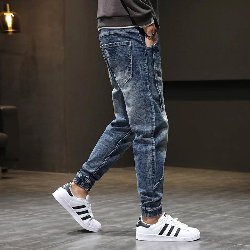 Men's Denim Stretch Plus Size Jeans Slim Casual by GJG Denim