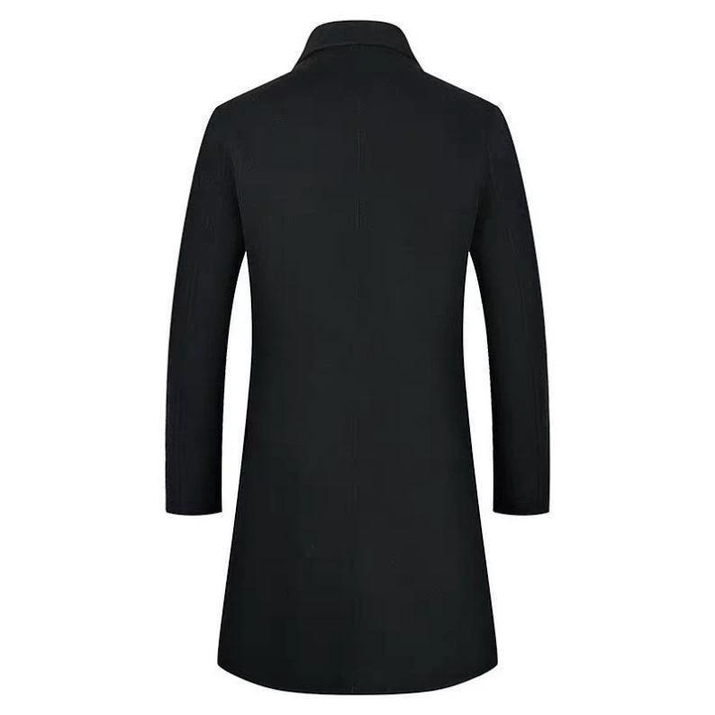 Men's Business Casual Slim Fit Trench Coat by GJG Denim