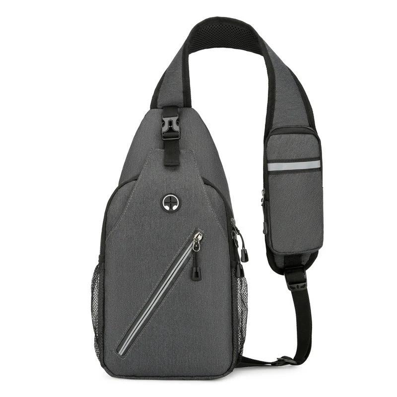 Multifunctional Men's Shoulder Crossbody Bag by GJG Denim