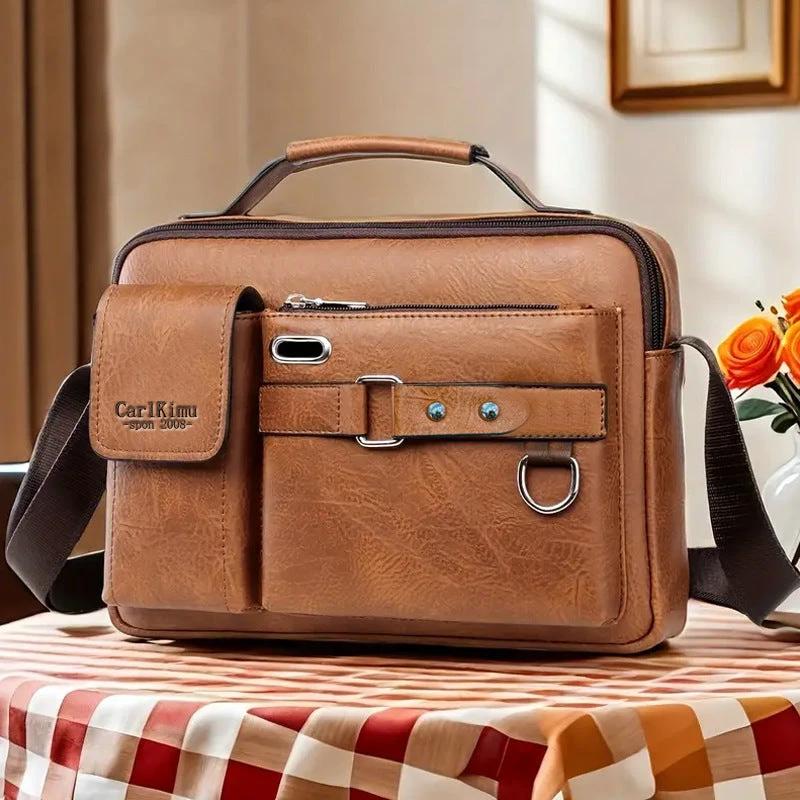 Men's Casual Crossbody Commuter Shoulder Bag by GJG Denim