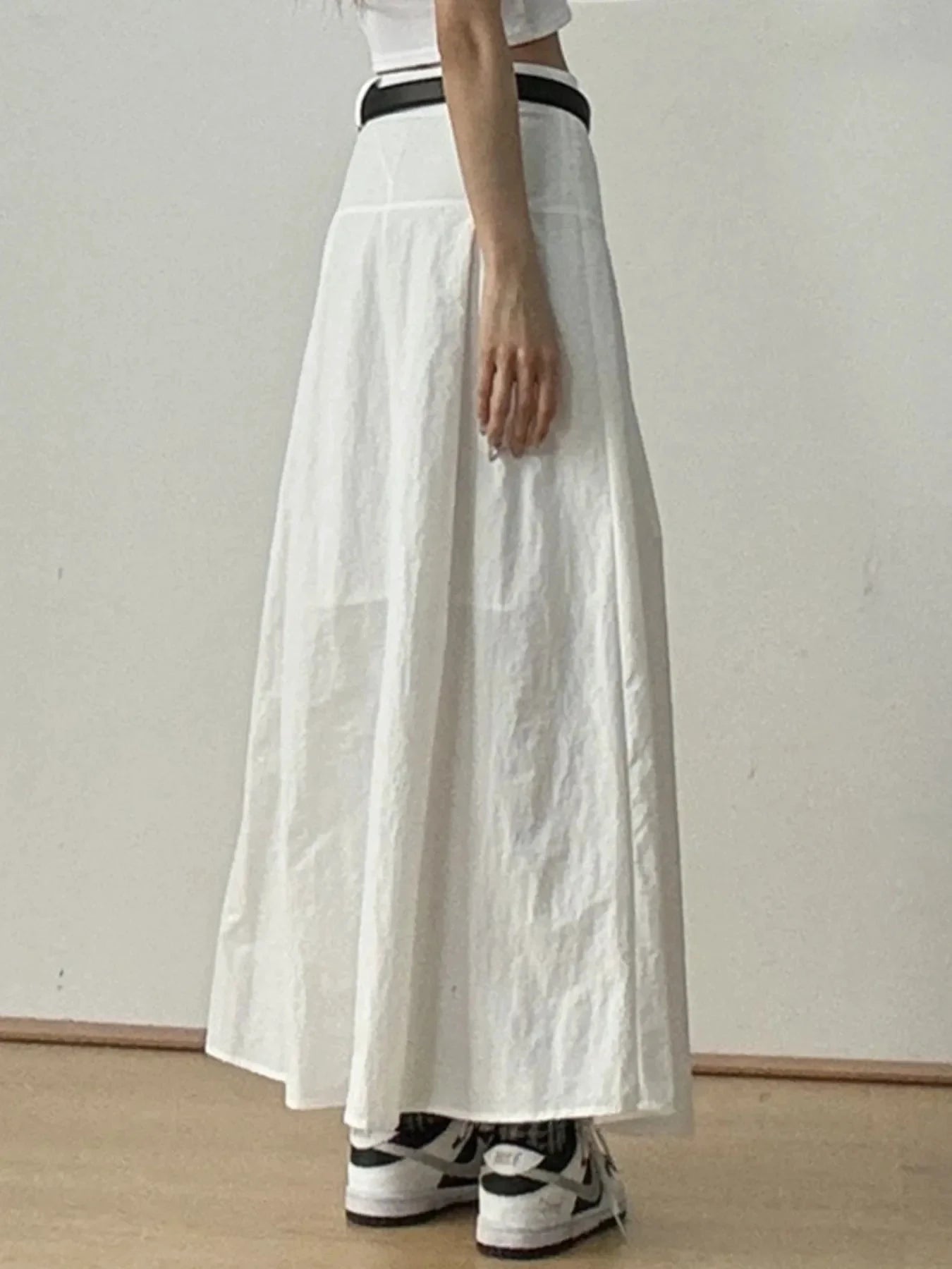 High Waist A-Line Maxi Skirt by Lady Ros