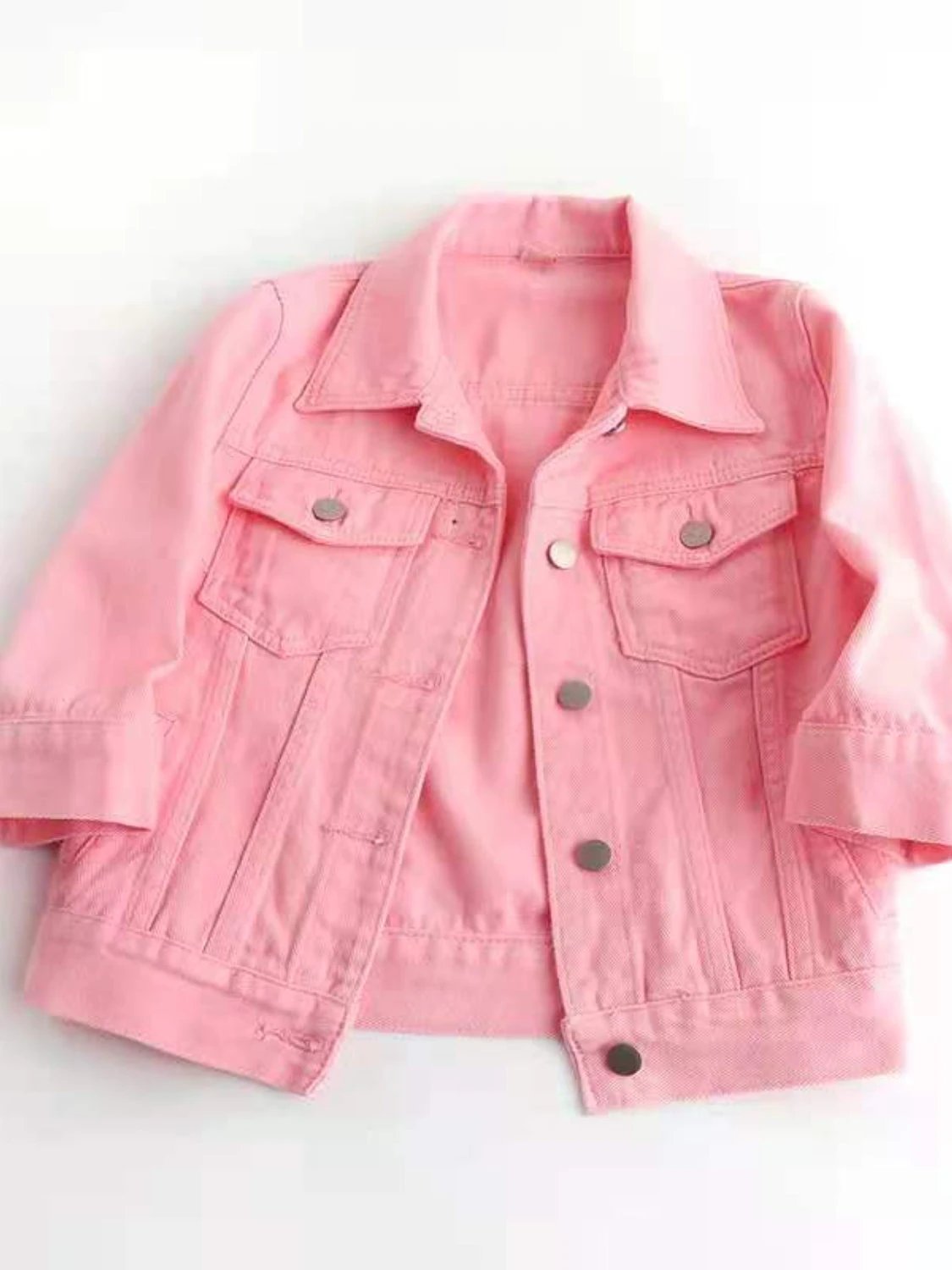 Full Size Cropped Denim Jacket Plus Size by Lady Ros