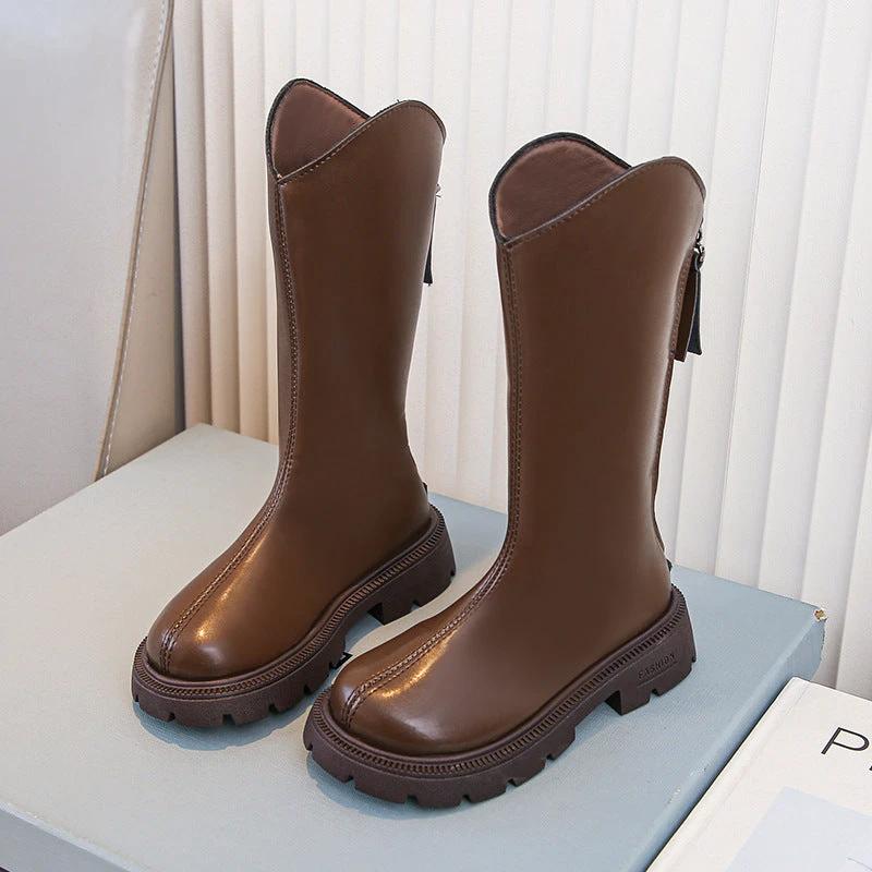 Girls' Shoes Winter Children's Boots Spring And Autumn Children's Shoes by GJG Denim