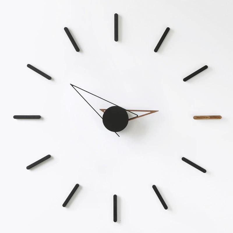 Decoration Wall Clock Living Room Nordic Light Luxury Clock Wall Hanging Creative Modern Style by GJG Denim