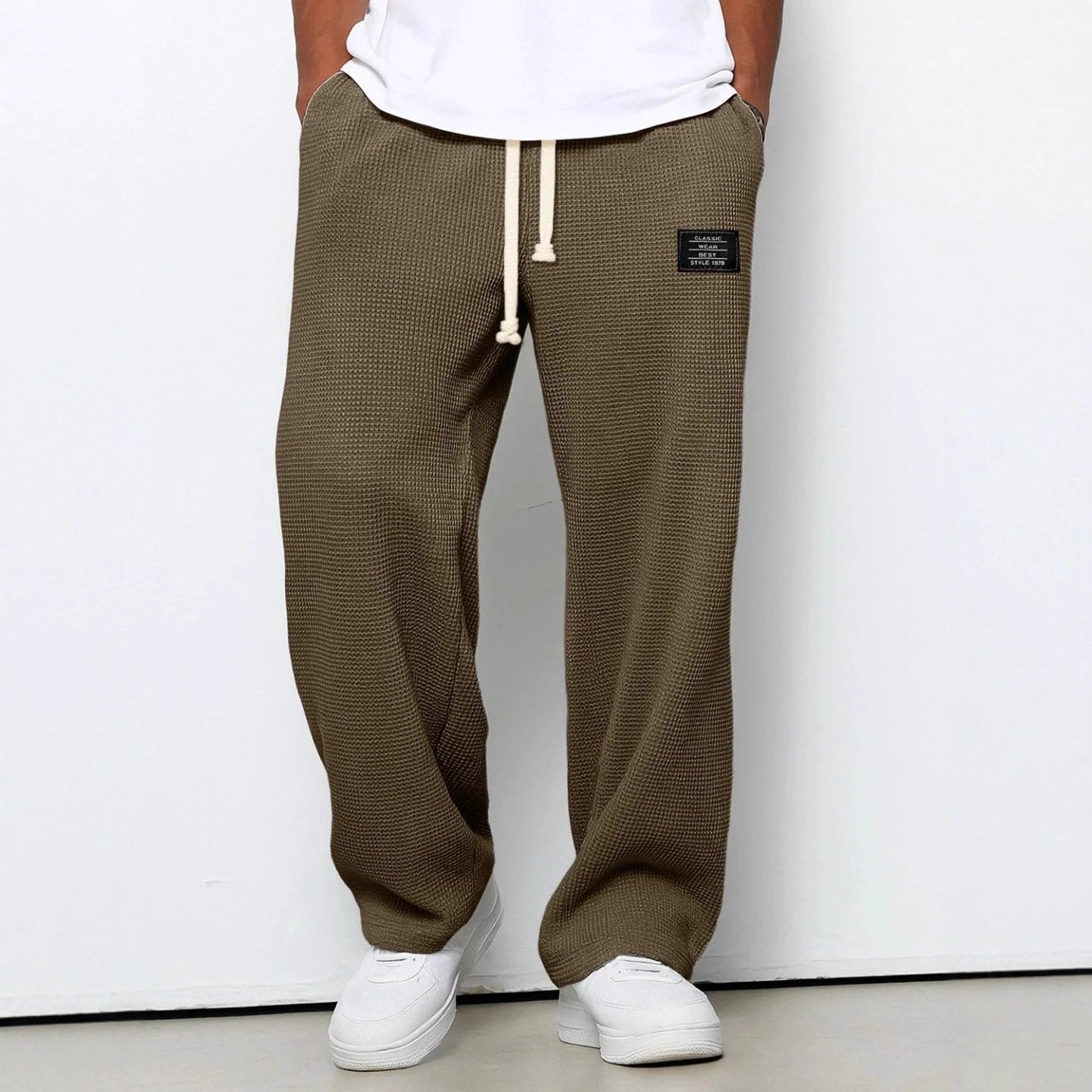 Men's Loose Straight Leg Casual Sweats by GJG Denim