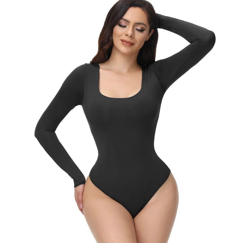 Seamless Bodysuit Shapewear Nude Bodysuit Training Clothes by GJG Denim