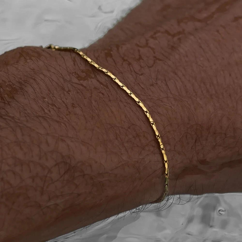 Titanium Steel Bracelet For Men Minimalist Design by GJG Denim