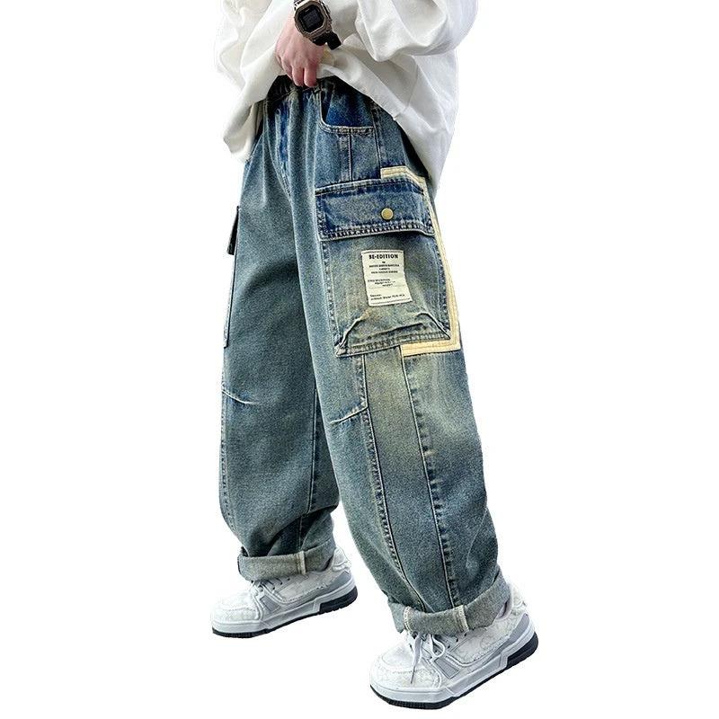 Children's Wear Boys Spring Clothing Pants Straight by GJG Denim