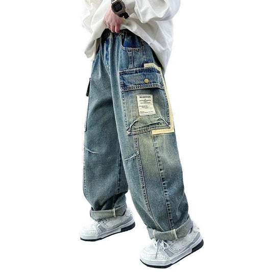 Children's Wear Boys Spring Clothing Pants Straight by GJG Denim