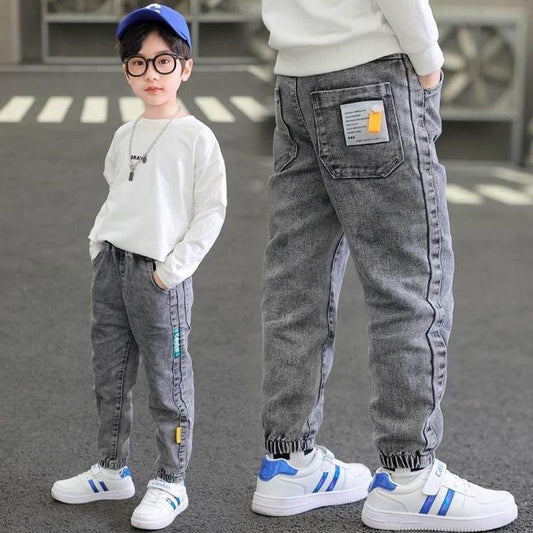 Spring And Autumn Trousers Winter Fleece-lined by GJG Denim