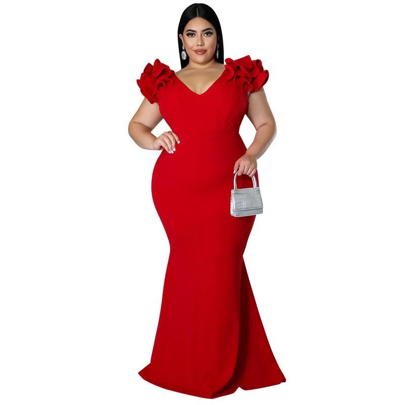 European And American Fashion Plus Size Women Backless Dress by GJG Denim