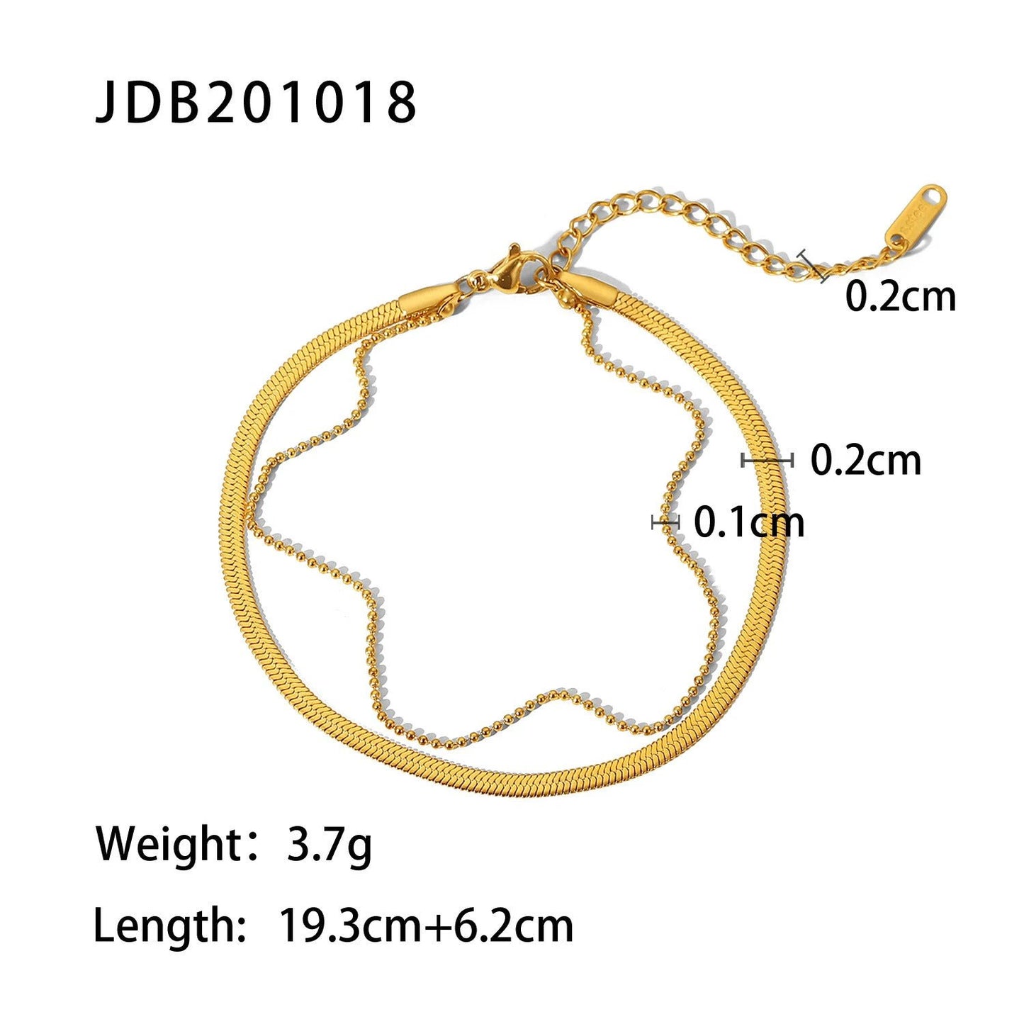 Fashion Stainless Steel Anklets Ornament by GJG Denim