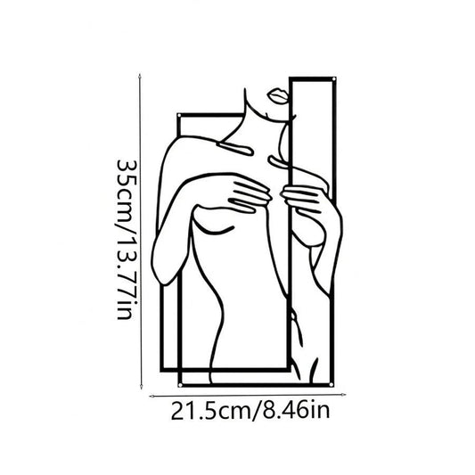Girly Body Line Silhouette Wall Decoration by GJG Denim