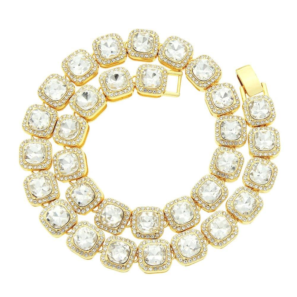 13mm Full-Diamond Like Iced-Out Chain For Men by GJG Denim