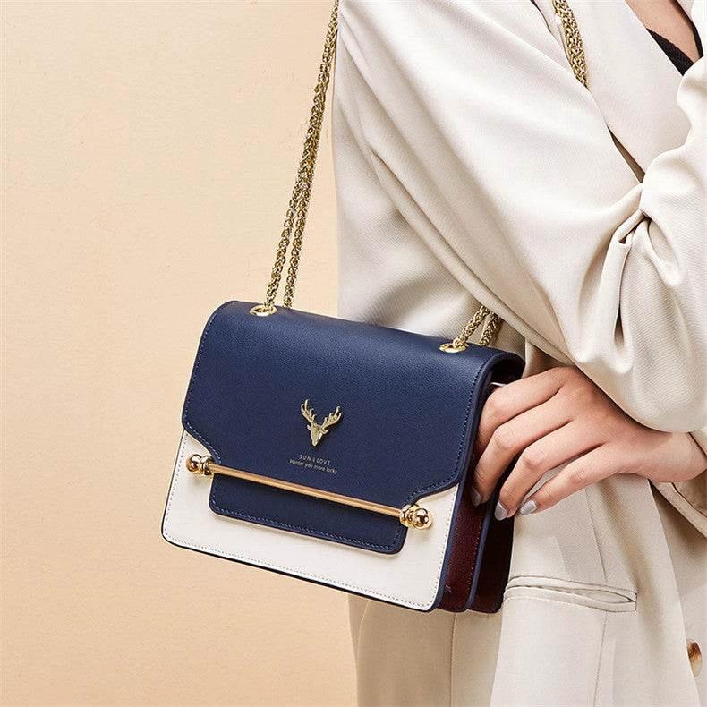 Fashion Texture Shoulder Bag Deer Head Crossbody by Zara-Craft